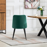 Set Of 2 Morandi Velvet Dining Chairs | Green