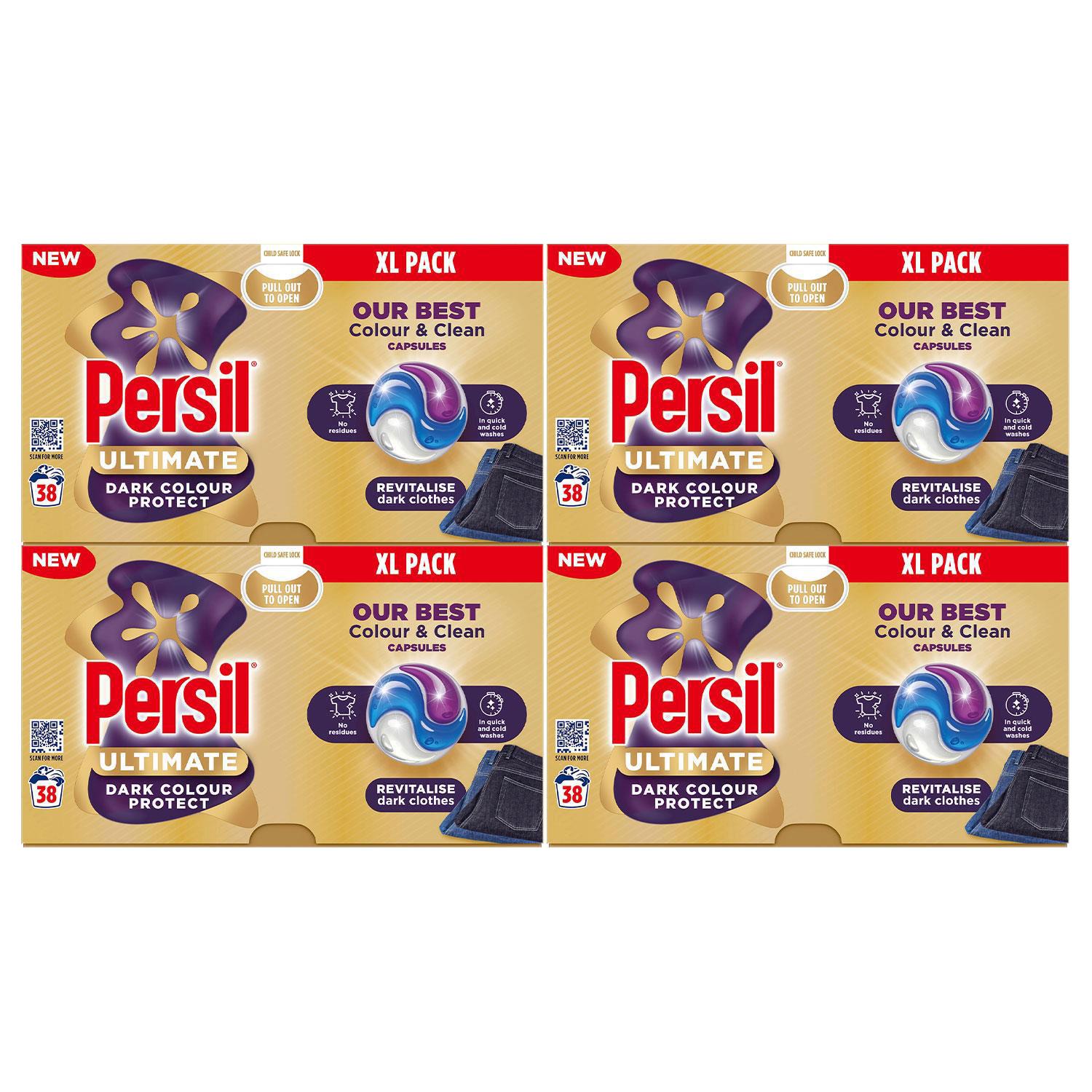 Xl Ultimate Washing Capsules Dark Colour Protect Stain Removal 38w | Set of 4