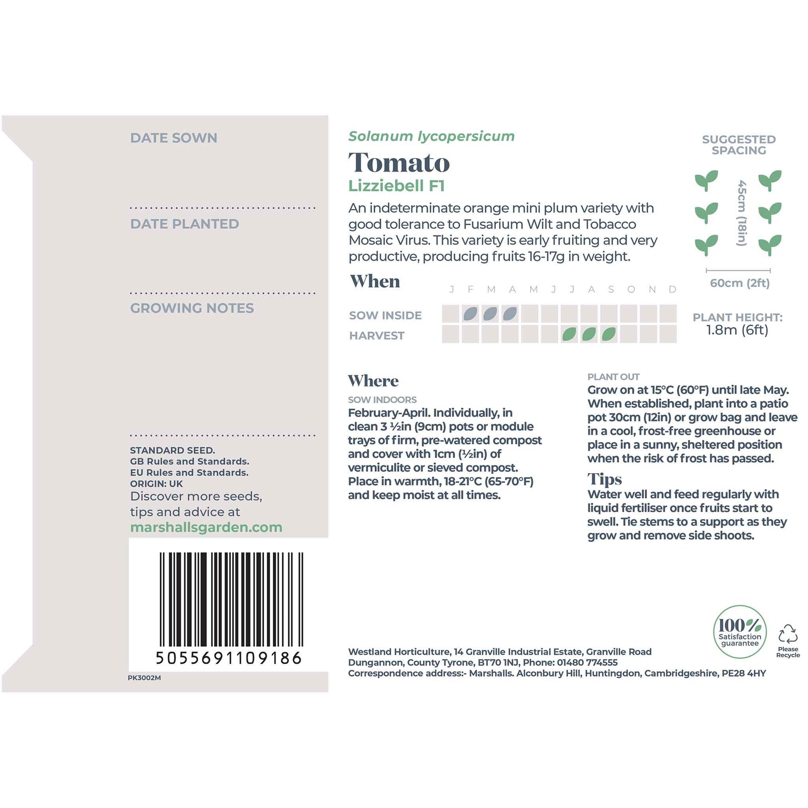 Tomato 'lizziebell' Seeds | 8 Seeds