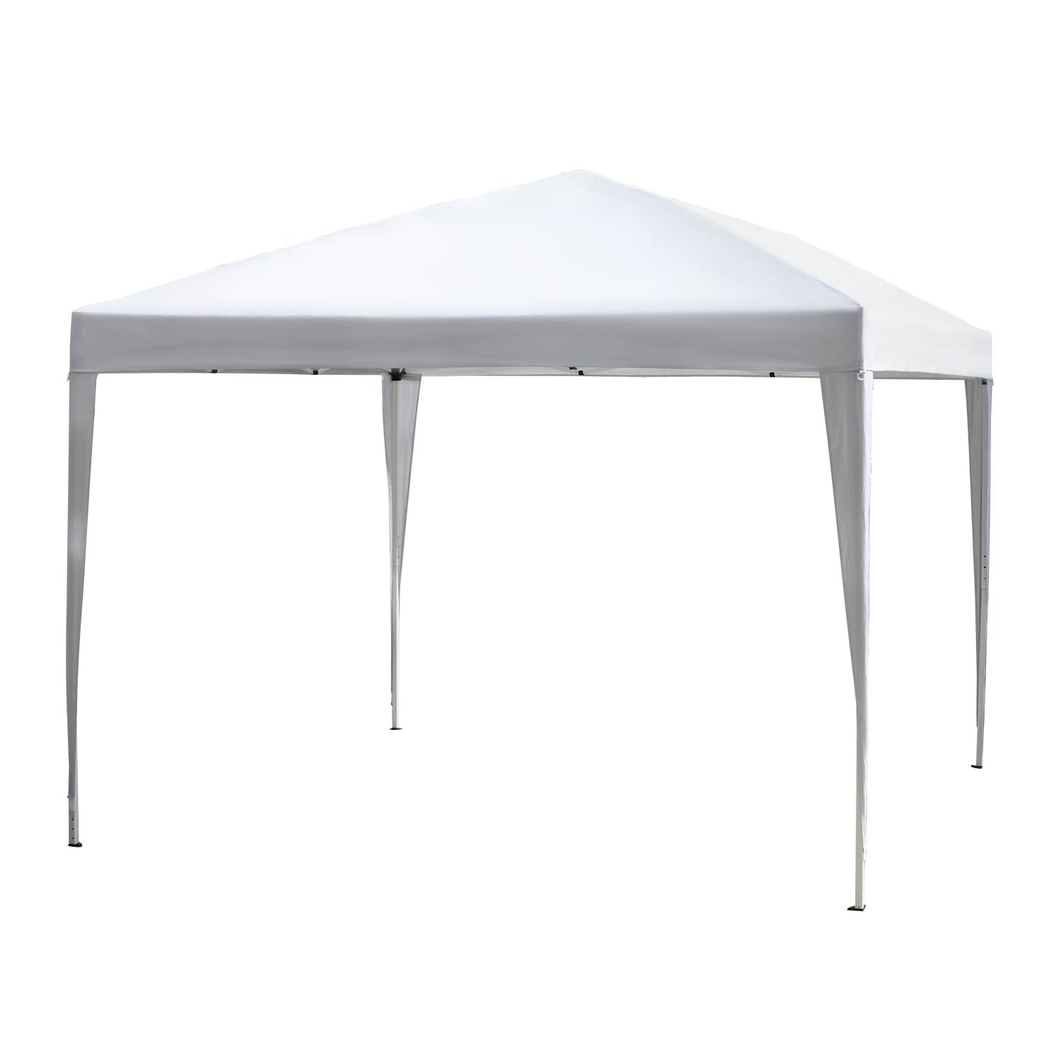 3 X 3m Garden Pop Up Gazebo Height Adjustable Marquee | White