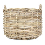 Curved Base Rattan Planter With Plastic Lining | Large | Natural