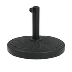 20kg Heavy-Duty Round Umbrella Base with Leaf-Effect Design