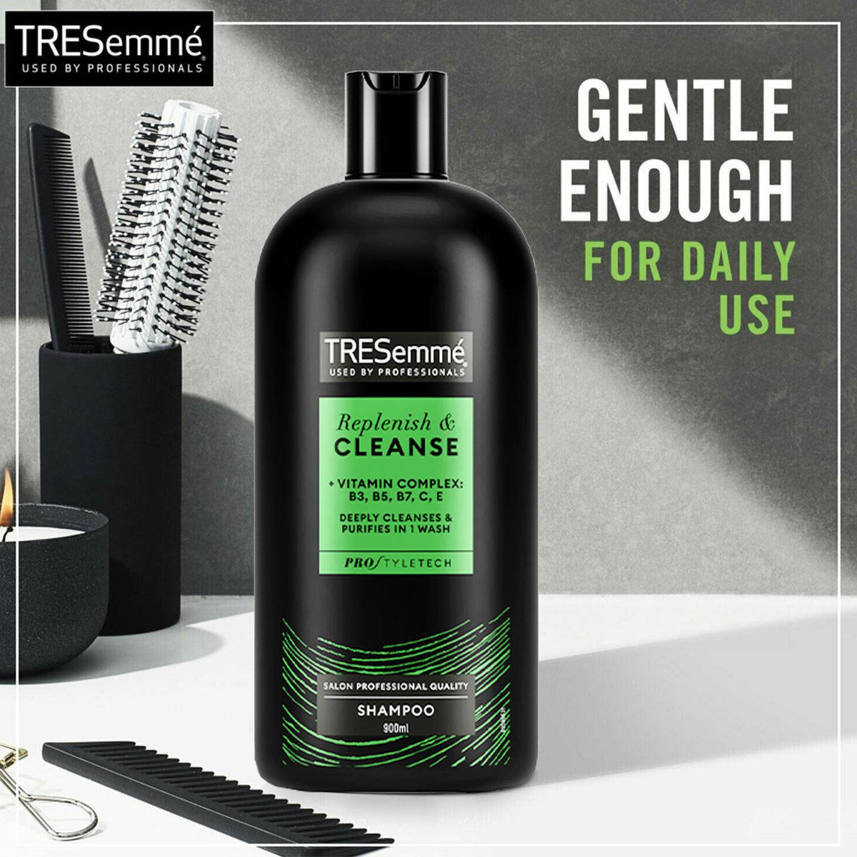 Cleanse & Replenish Remoisturising Shampoo, 900ml | Set of 3