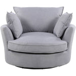 Irwin Swivel Based Cuddle Chair | Grey