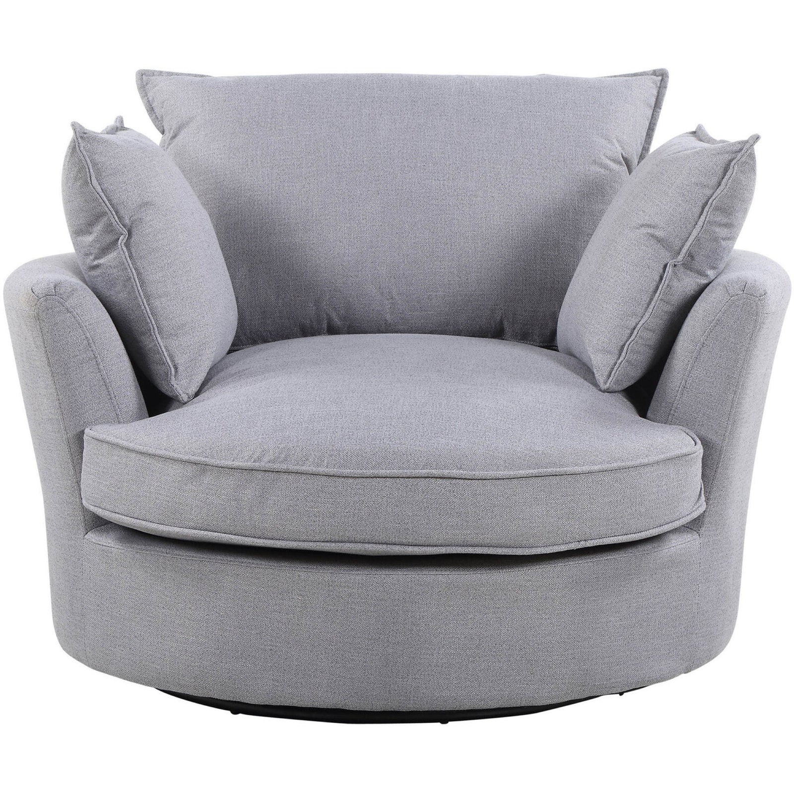 Irwin Swivel Based Cuddle Chair | Grey