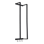 Modern Carbon Steel Wall Towel Rack With Hooks