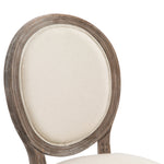 French Dining Chair Set, Wood Frame, Cream