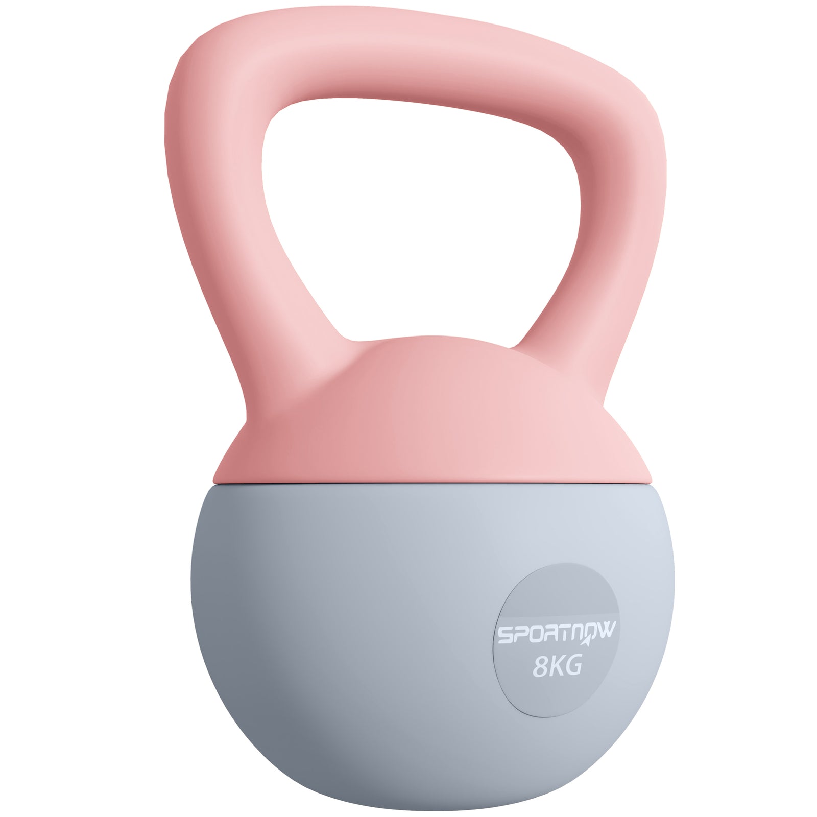 Kettlebell W/ Soft Body, Non-slip Handle | 8kg | Pink