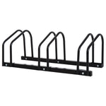 Bike Rack Floor Stand 3 Racks | Black