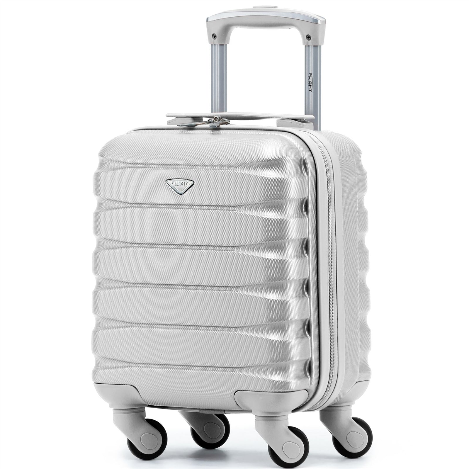 40x30x20cm Cabin Carry-on Suitcase - Lightweight, Durable, 4-wheel Luggage - 100+ Airlines Approved | Cabin | Silver