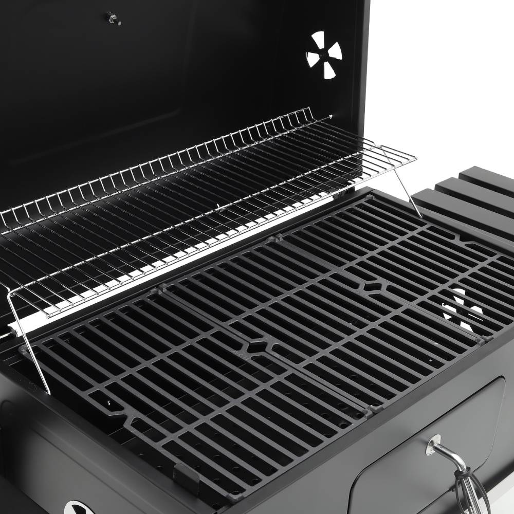 Outdoor Charcoal Grill With Side Table Bbq Patio
