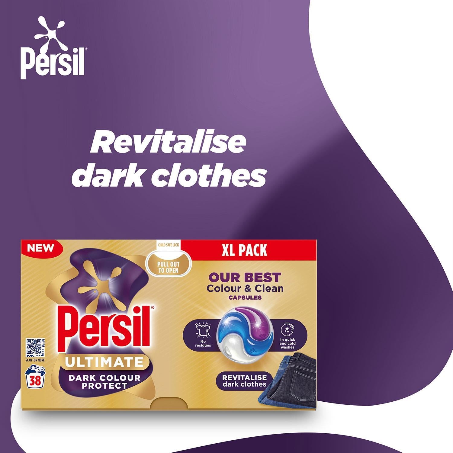Xl Ultimate Washing Capsules Dark Colour Protect Stain Removal 38w | Set of 4