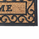 HOMESCAPES Welcome Rubber And Coir Doormat