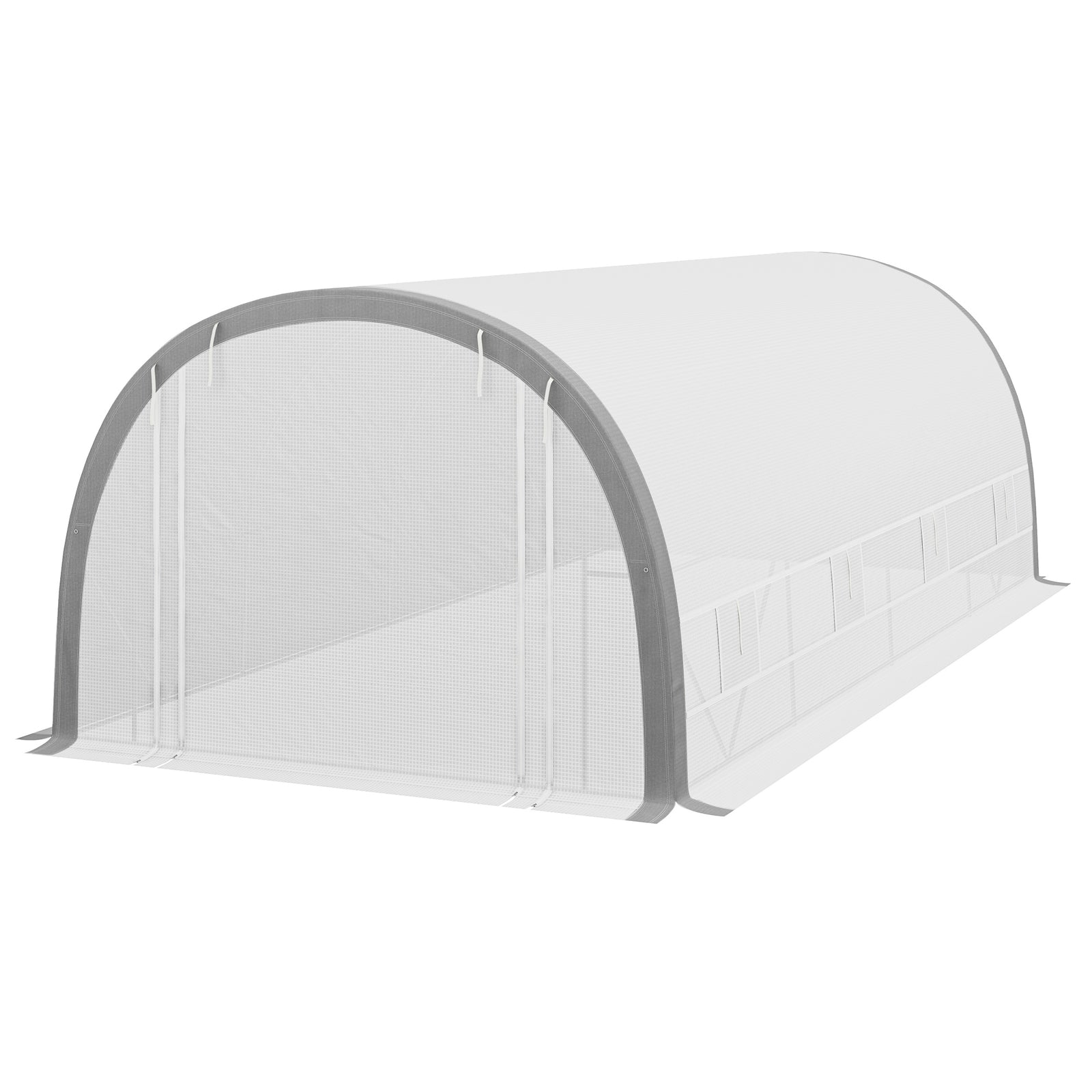 6x3m Polytunnel Greenhouse W/ Door & Windows