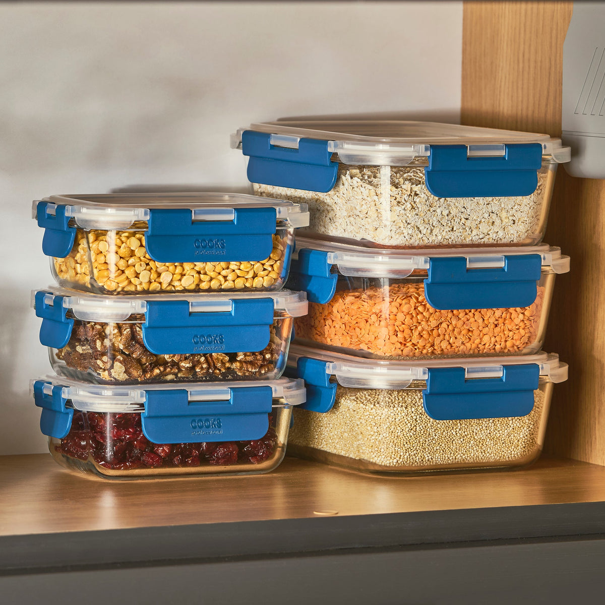 Set Of 10 Glass Oven Safe Food Storage Containers With Plastic Lids