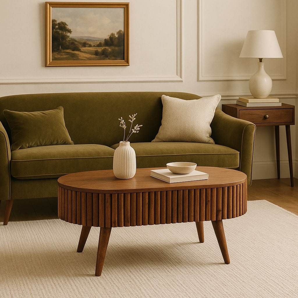 Solid Wood Honey Caramel Mokka Coffee Table, Lift-top Concealed Storage, Dark Brown