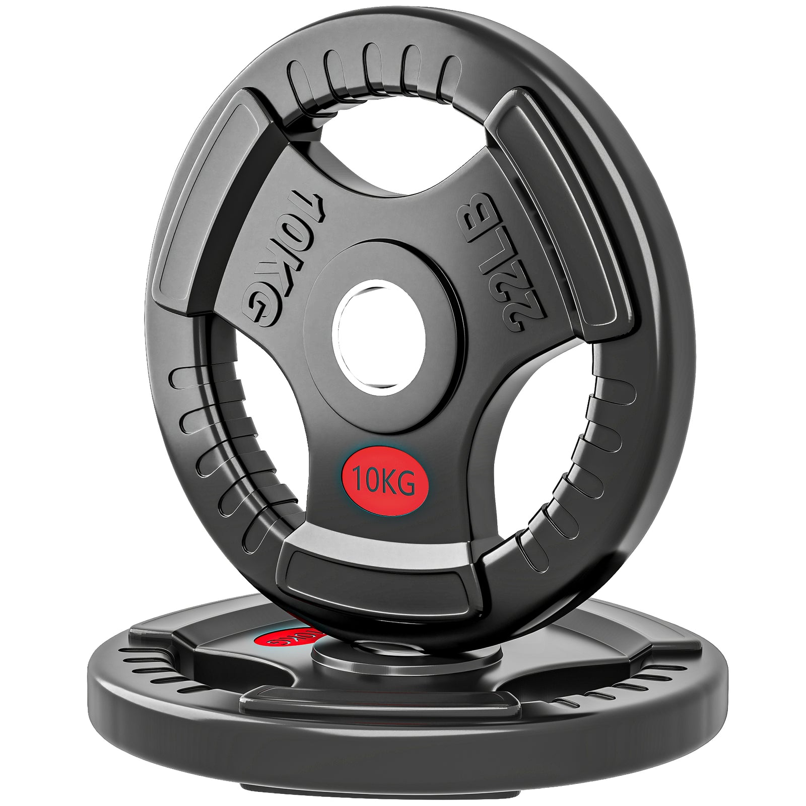 Olympic Weight Plates, Weight Plate Discs | 2 x 10kg | Black