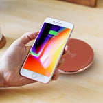 Universal Portable Wireless Charger For All Devices | Rose Gold