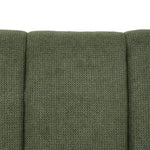 Convertible Sofa Bed, 3-level Adjustable Backrest Upholstered Fabric Sleeper Sofa With Wooden Legs, Green