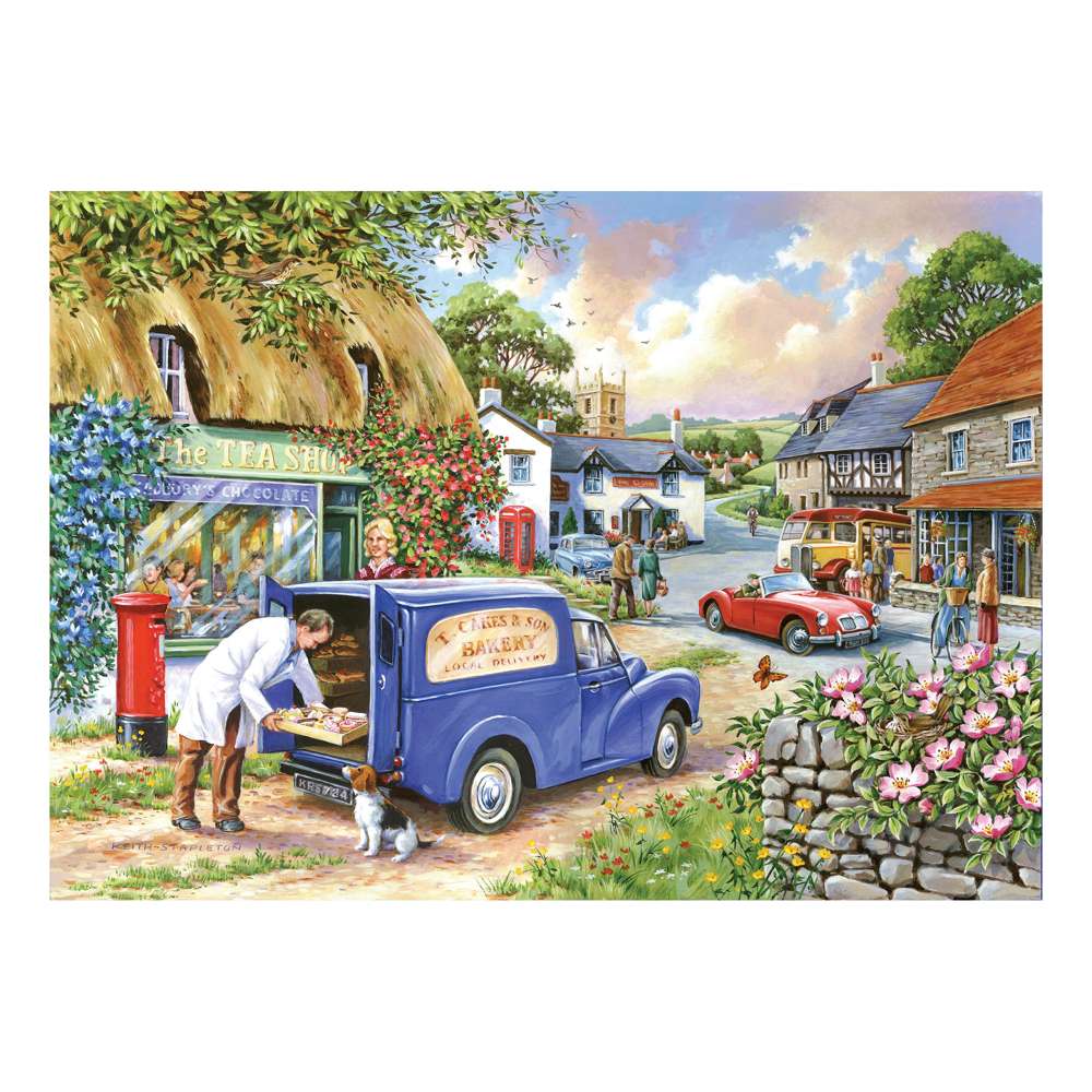 4 X 500 Piece - Village Life 500 Piece Jigsaw Puzzle - Multi Pack