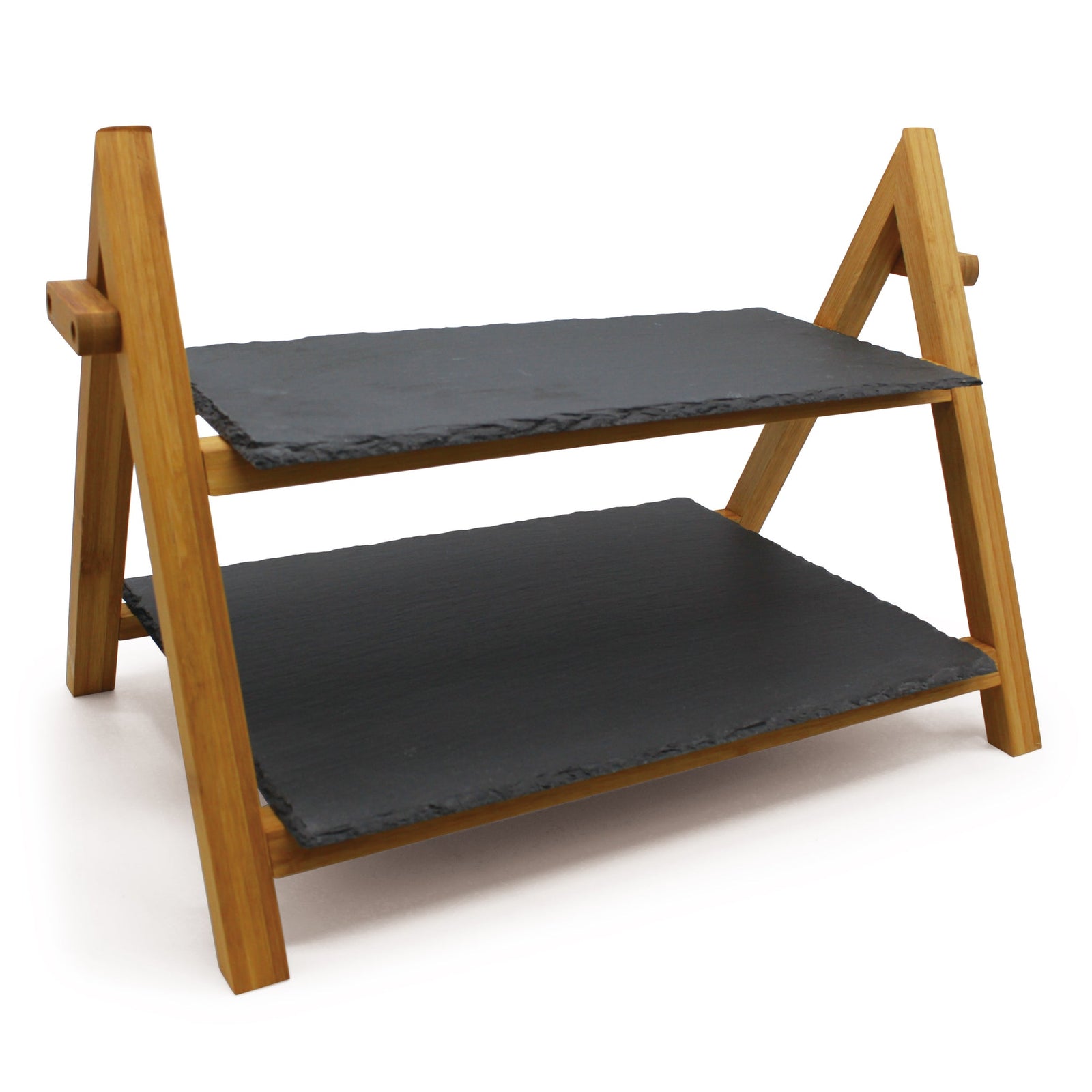 2 Tier Cake Stand Slate Wedding Sushi Tiered Serving Stand