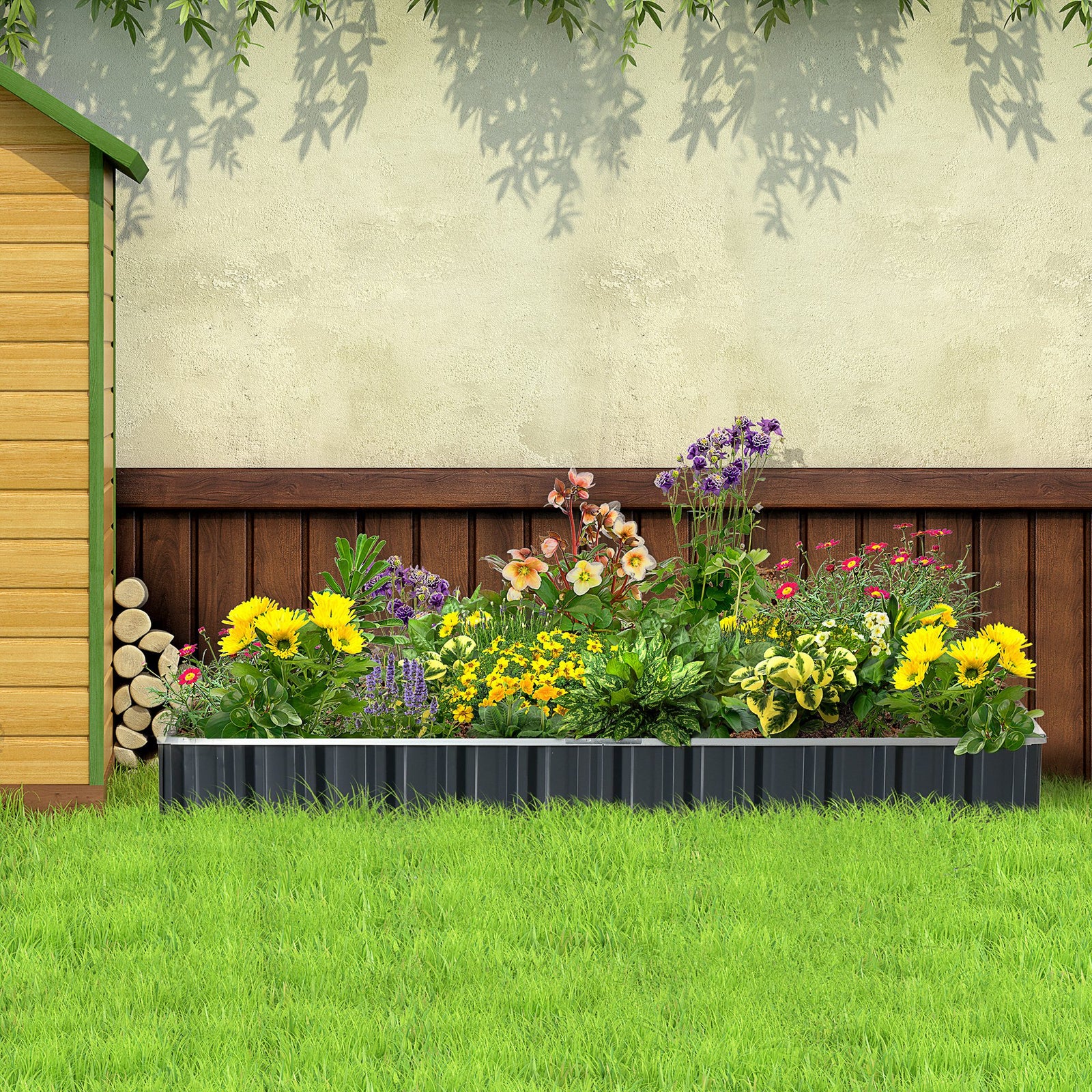 Metal Raised Garden Bed No Bottom Diy Planter