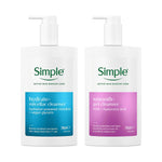 Simple Smooth+ & Hydrate+ Gel Facial Cleanser Bundle 240ml