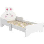 Rabbit Design Toddler Bed Frame, For Ages 3-6 Years, 143 X 74 X 75cm - White | White