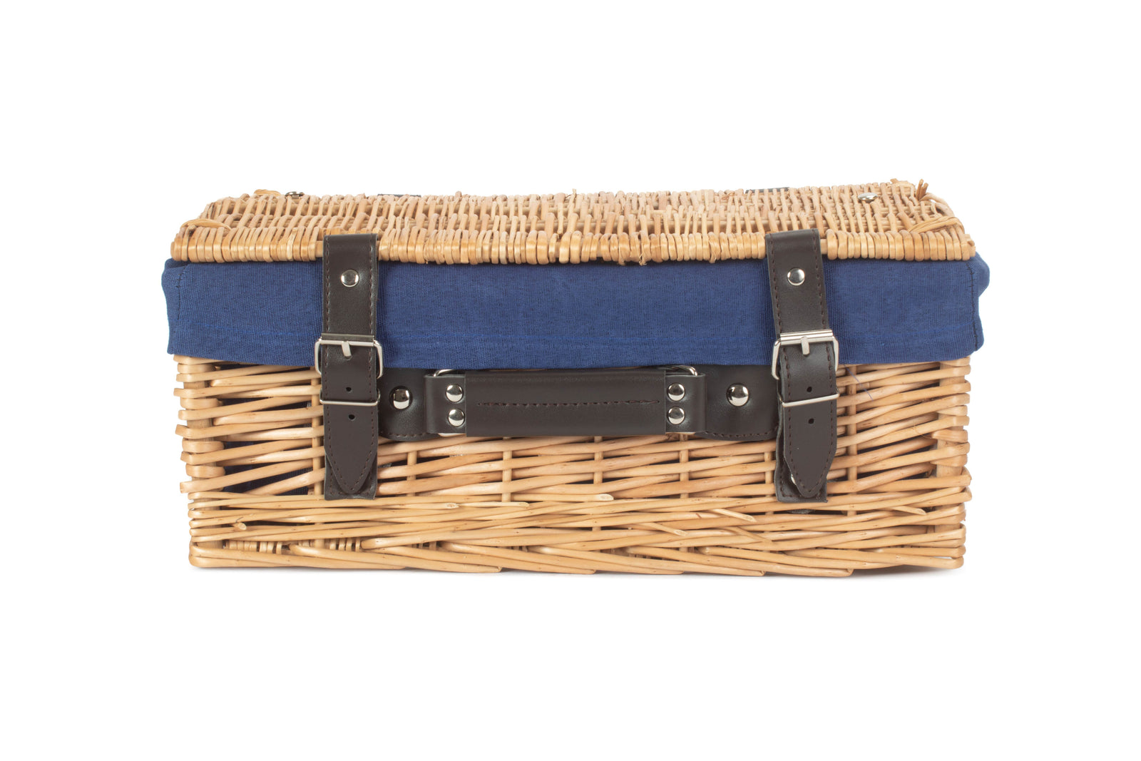 Wicker 36cm Picnic Basket | Blue