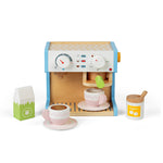Wooden Coffee Maker, Includes 11 Play Pieces, Pretend Play