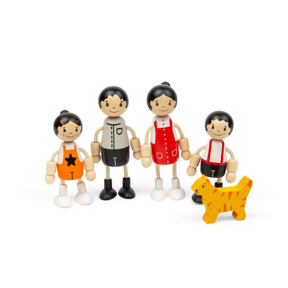 Tidlo East Asian Family Dolls