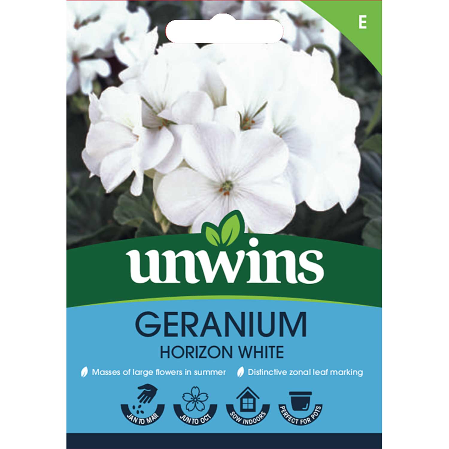 Geranium Seeds 'horizon White | 8 Seeds | White