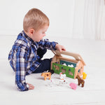 Wooden Farmhouse Shape Sorter Toy