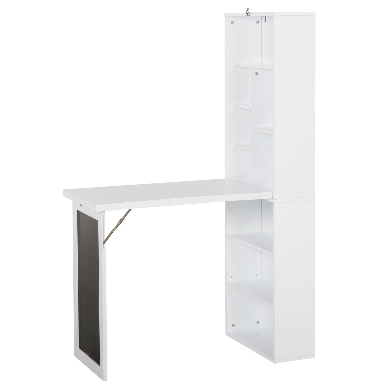 Convertible Desk W/ Blackboard Multi-function Computer | White