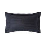 Egyptian Cotton Satin Stripe Oxford Pillowcase 330 Tc | King Pillow Case | Black