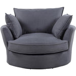 Irwin Swivel Based Cuddle Chair | Ash