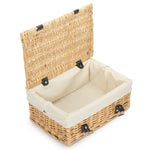 36cm Buff Wicker Empty Picnic Basket | One Size | White