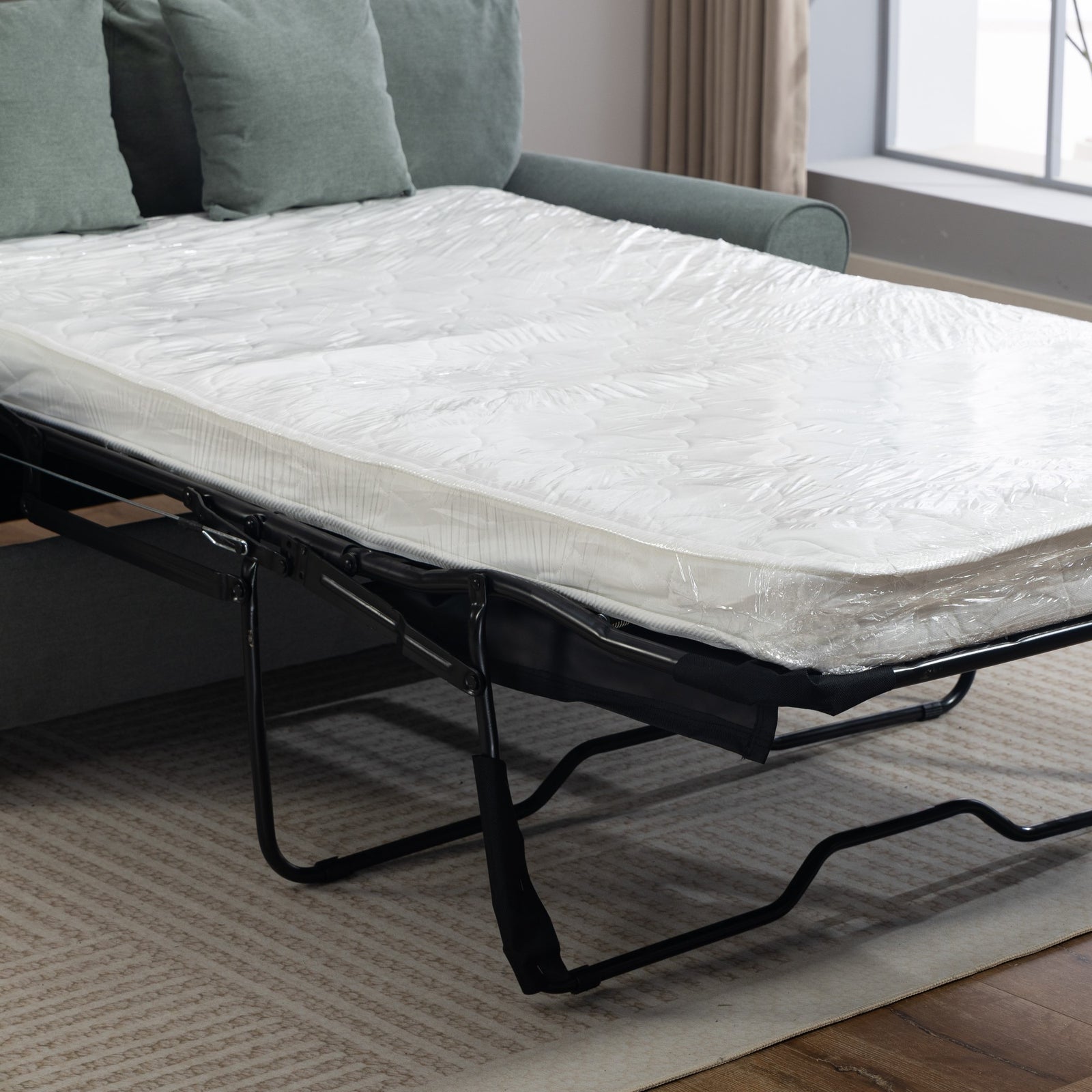 Lewiston Fabric Pull Out Sofabed | Duck Egg