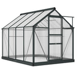 Polycarbonate Walk-in Greenhouse 6x8ft | Gray