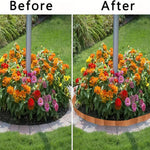 6m Corrugated Steel Garden Edging | Rust