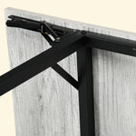 Folding Dining Table, Drop Leaf Table For 2-4 People, Grey