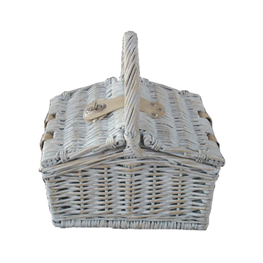 Wicker Provence Mini Farmhouse Empty Picnic Basket