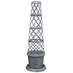 Tower Pot Modern Grey | Set-of-1 | Grey