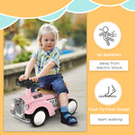 Foot To Floor Slider With Steering Wheel, For Ages 12-36 Months | Pink