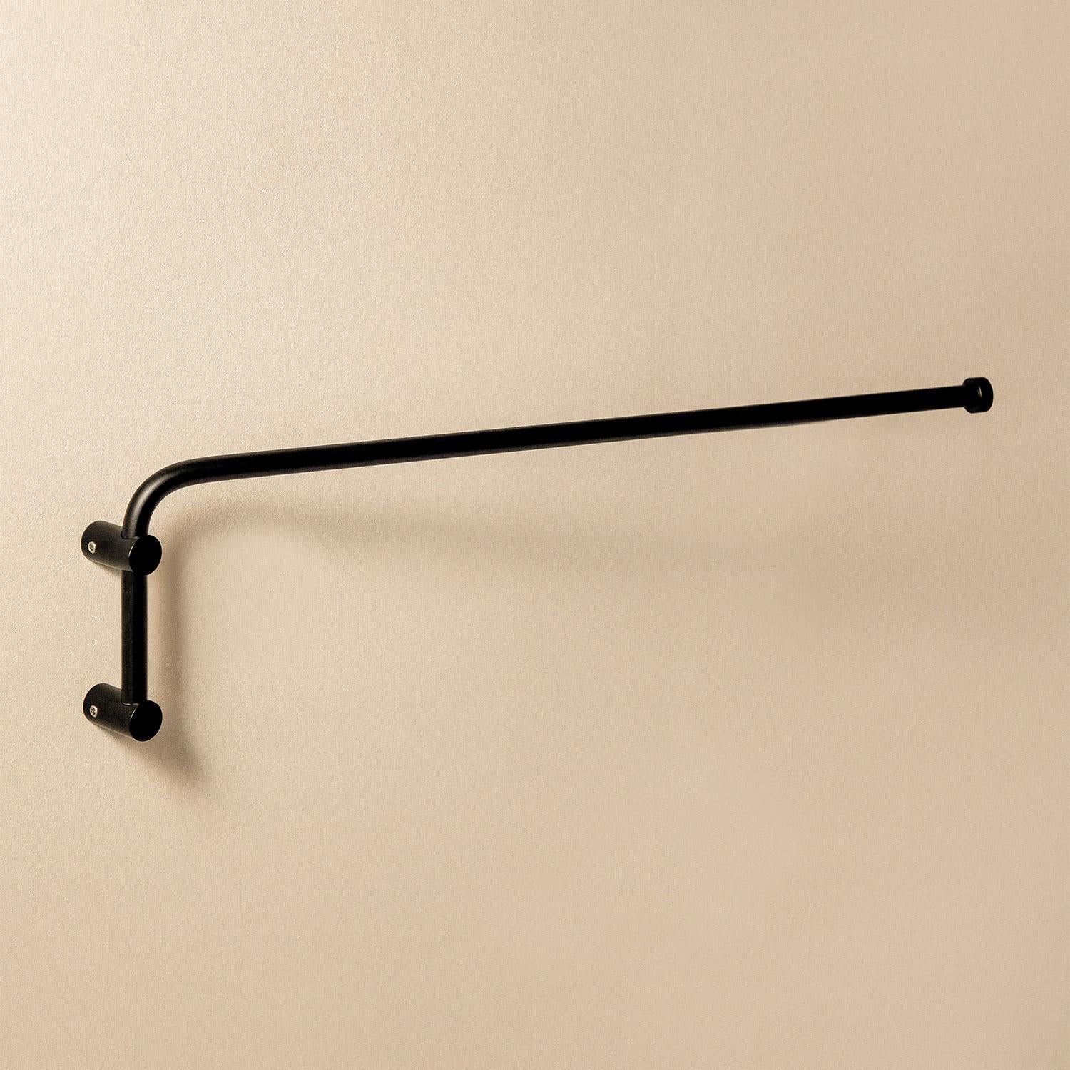 Swivel Towel Rack Matt Black Logic (40cm)