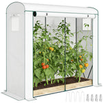 Mini Greenhouse, Portable Indoor Outdoor Green House With Pe Cover | White