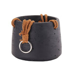 Nordic Style Hanging Cement Planter Minimalist Indoor Flower Pot For Home Decor