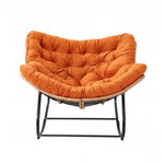 Modern Rocking Chair with Cushion – Compact | Orange
