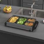 4 Tray Electric Food Warmer Buffet Server Adjustable Temp