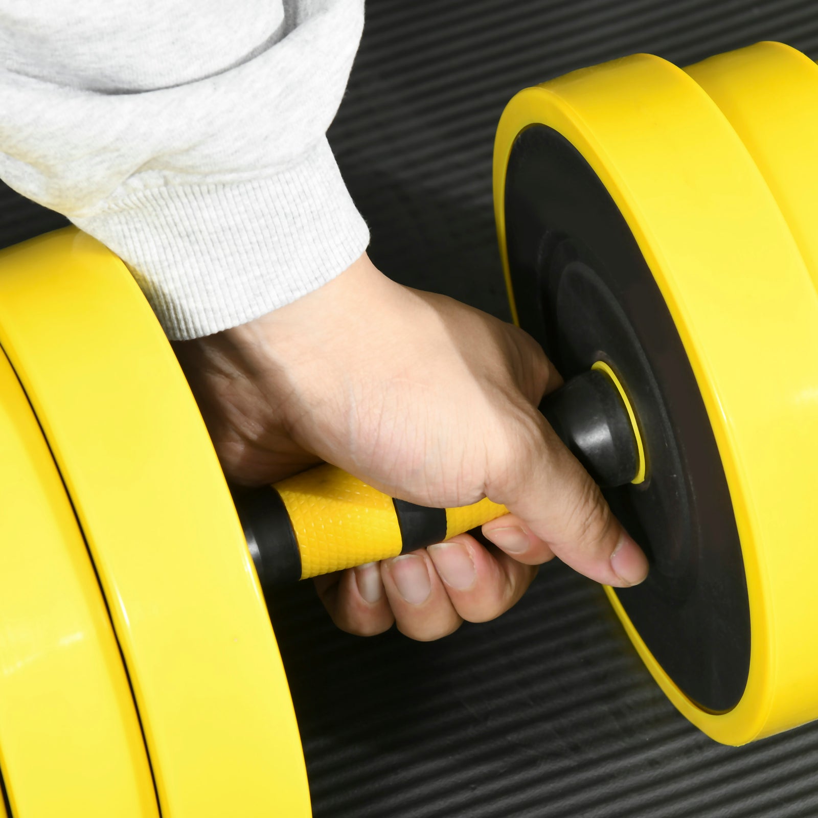 2 In 1 Barbell & Dumbbell Set | 25kg | Yellow
